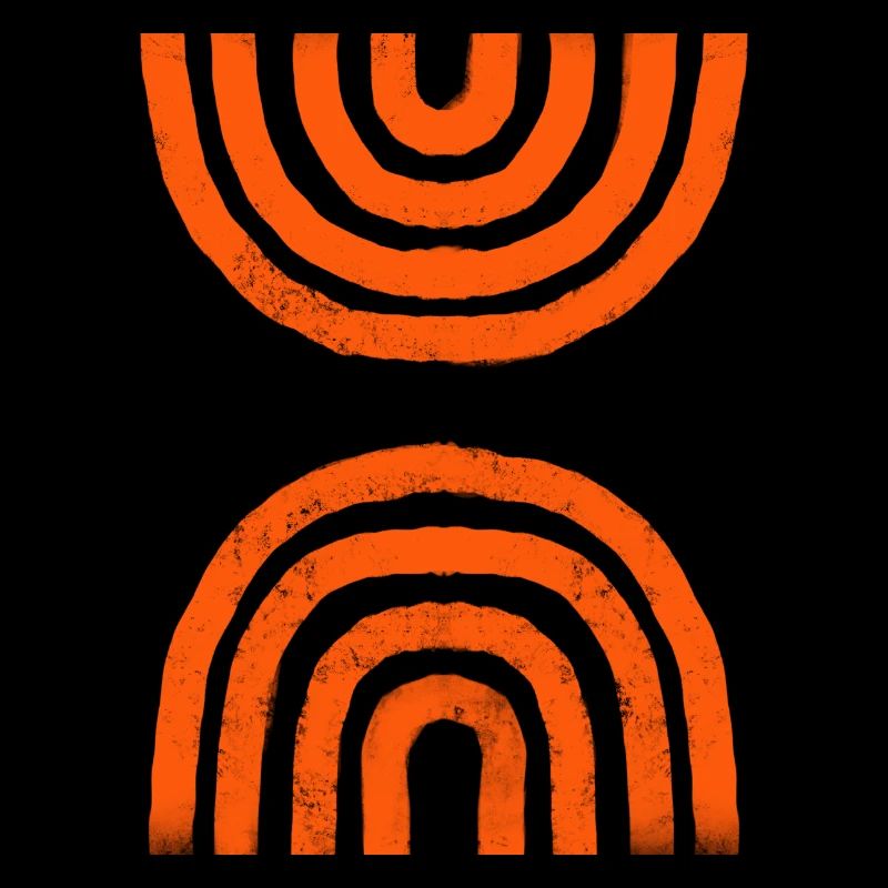 Abstrakte Linien Retro Muster Minimalistisch