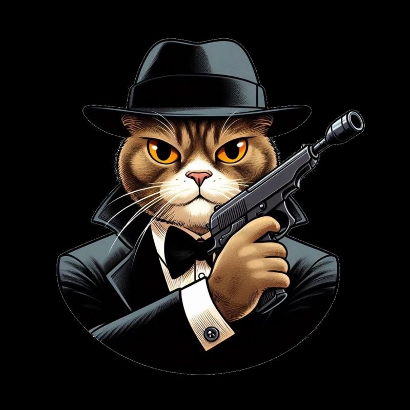 Spy Cat Fun Designer-Bekleidungssortiment