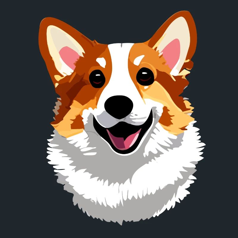 Cute happy corgi