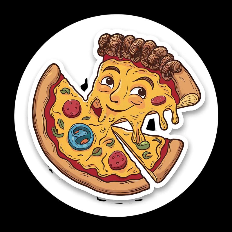 Pizza morceau de pizzeria