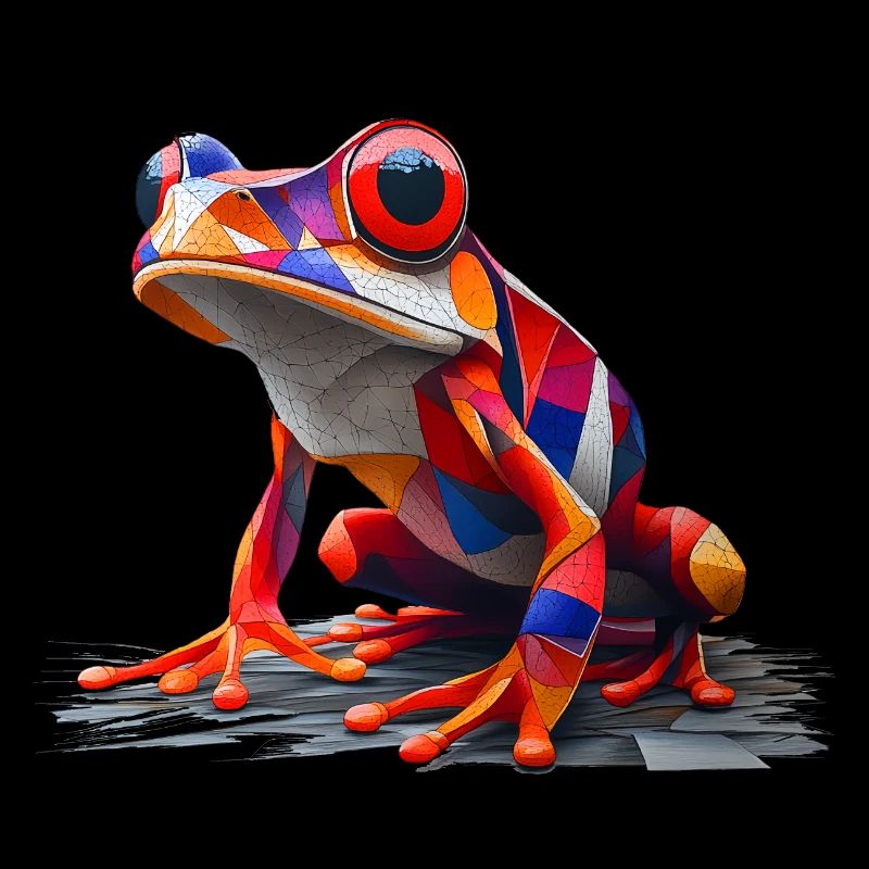 Grenouille colorée