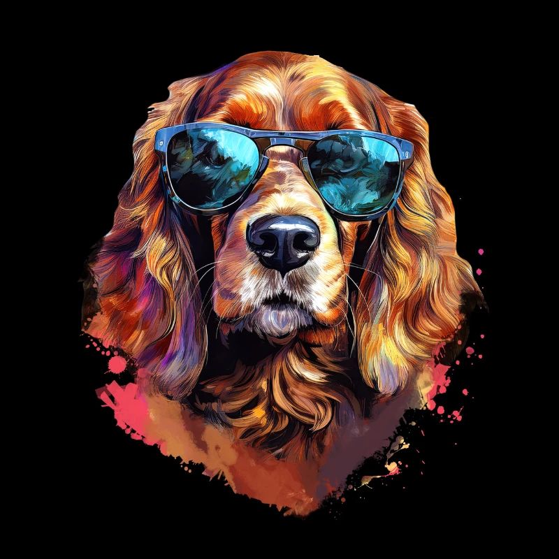 Cocker Spaniel mit Sonnenbrille