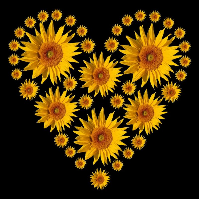 Sonnenblumen - Herz
