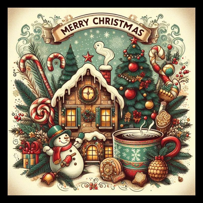 Nostalgisches Weihnachtsdesign