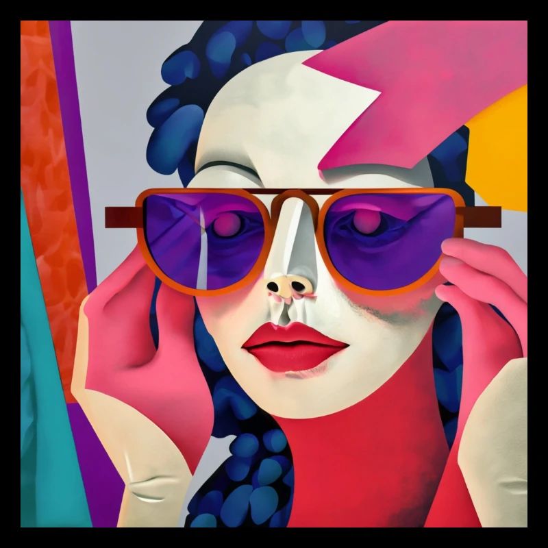 Lunettes violettes