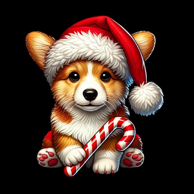 Corgi de Noël sucré