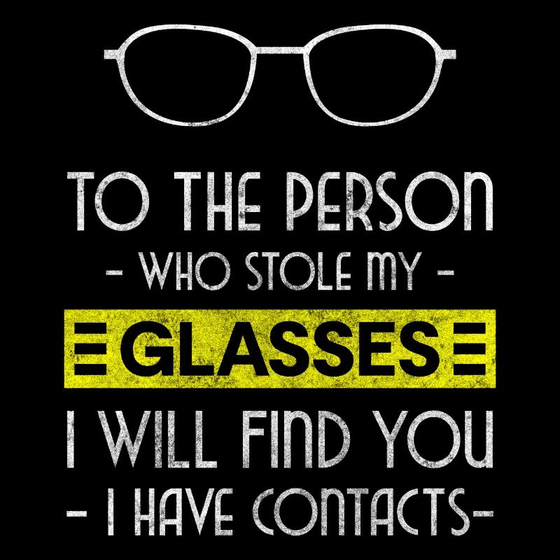 Spectacle wearer short-sighted luxury face