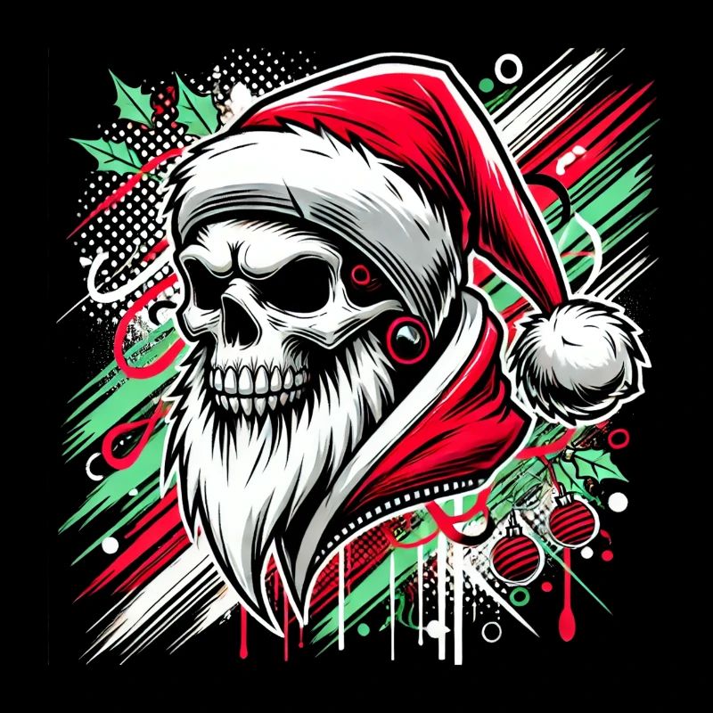 Crâne de joyeux Noël