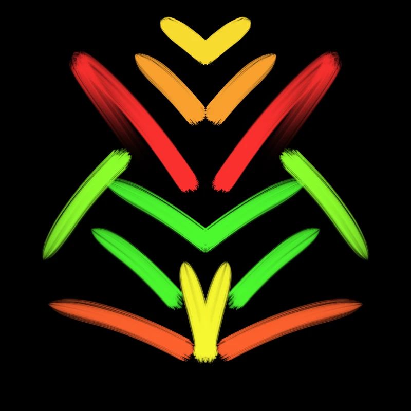 Abstract art with lines in patterns