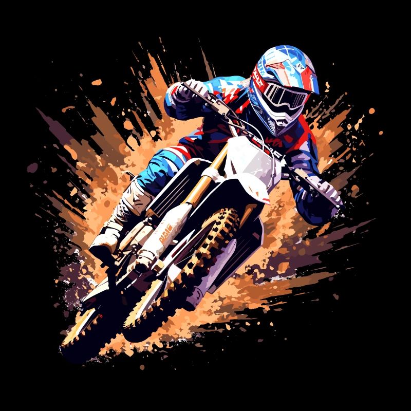 Motocross Racing Fast Speed Competition Abstrait