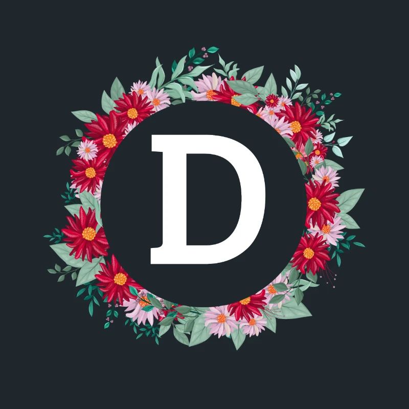 Blumenkrone Buchstabe