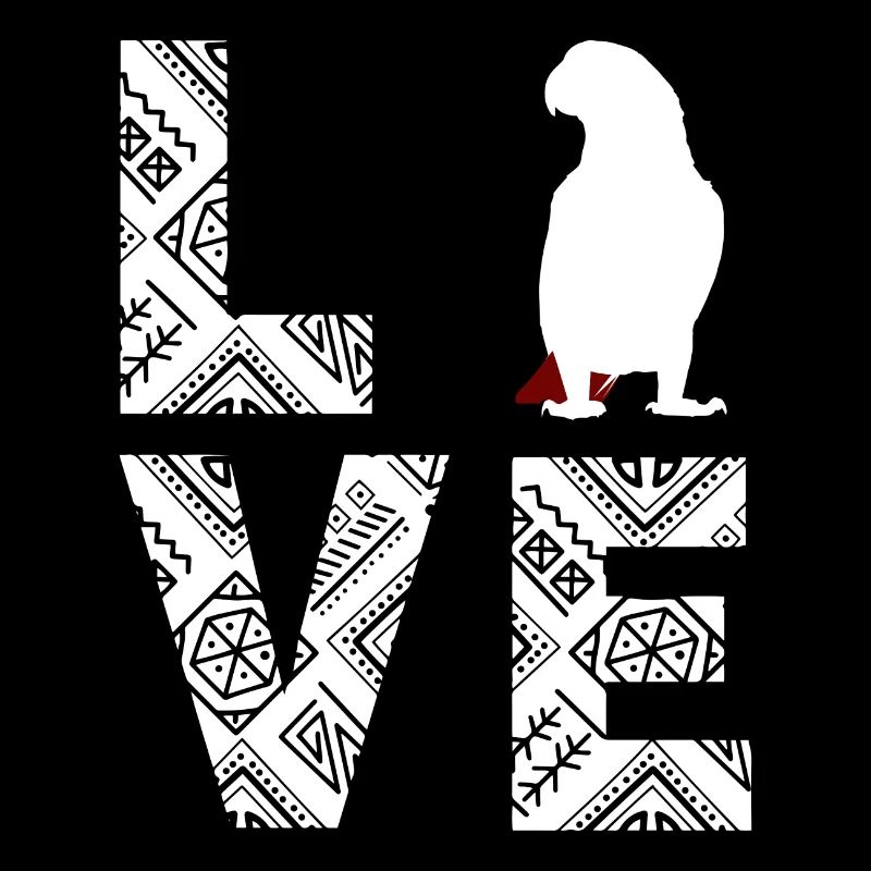 Afrikanische Graupapagei Liebe