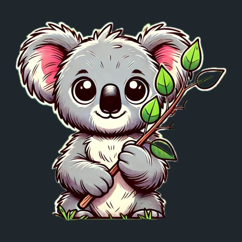 Koala mit Eukalyptus