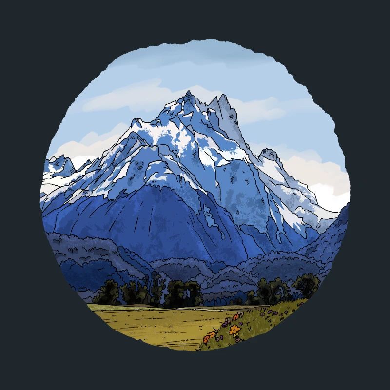 Die Berge Neuseelands