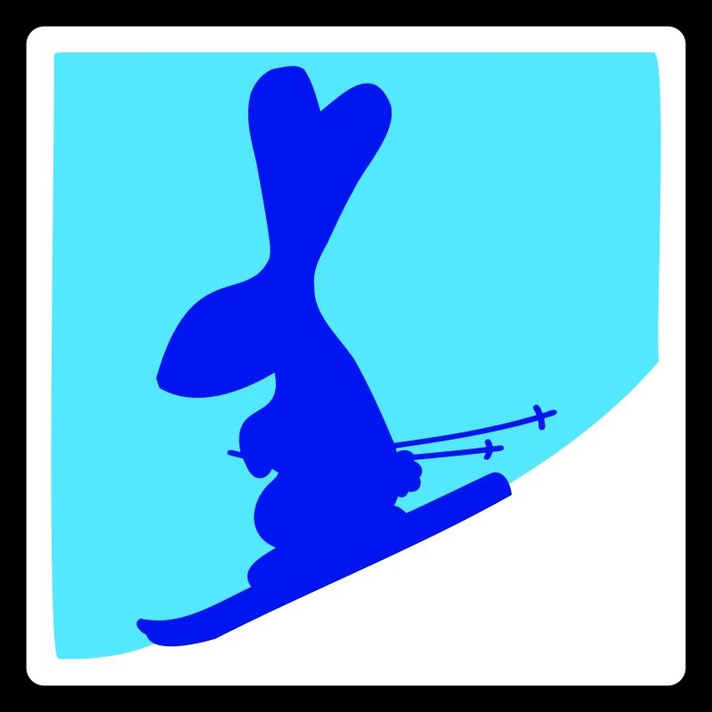 Rabbit Ski Bunny Skiing Winter Skiing Snow