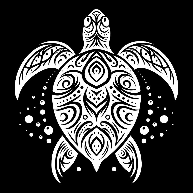 Pacific Turtle Tattoo Art Timeless