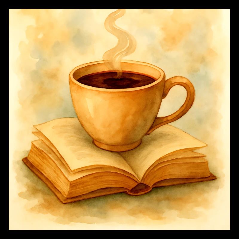 Buch und Kaffee