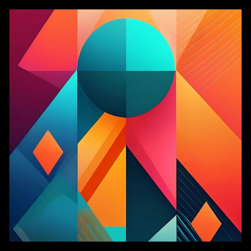Artistic Geometric Patterns: Bold Modern Design