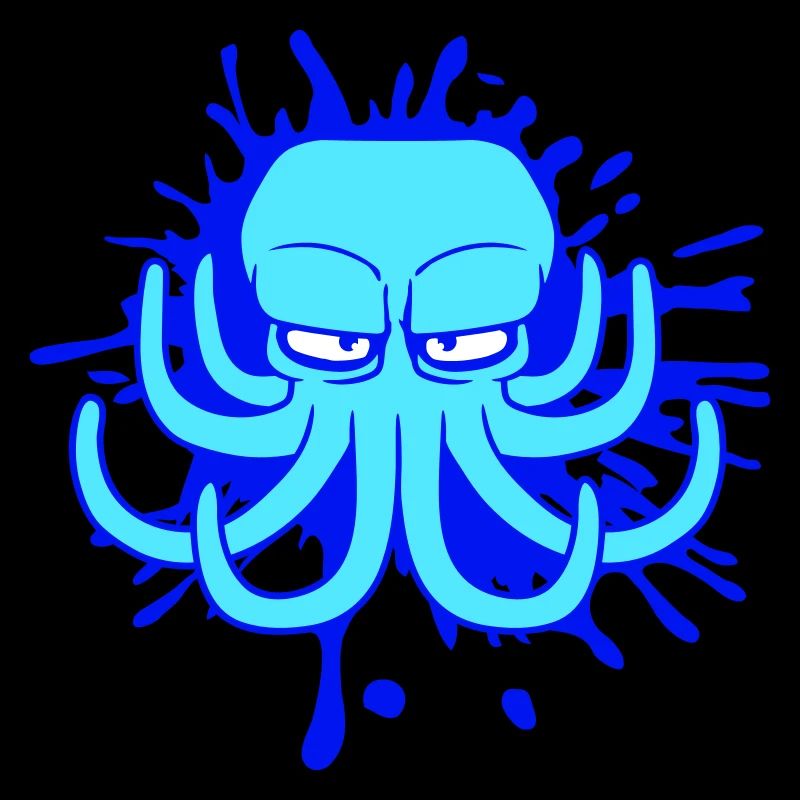 Octopus Ink Stain Drop Graffiti Spray Ink