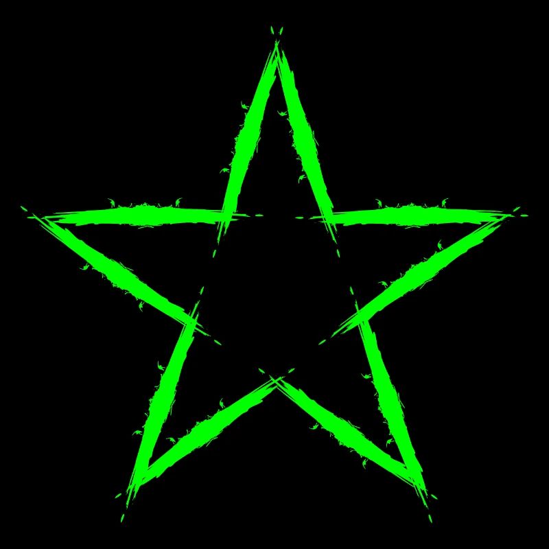 Star design icon green