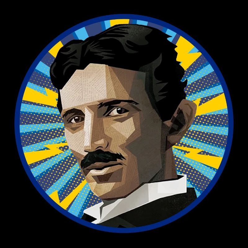 Nicola Tesla Popart