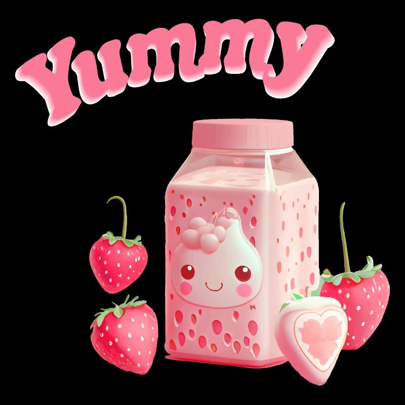 Erdbeermilch Erdbeere Anime kawaii