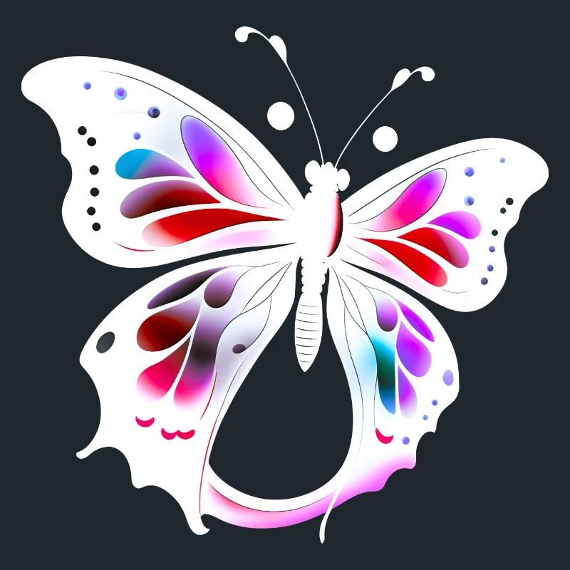 Papillon multicolore