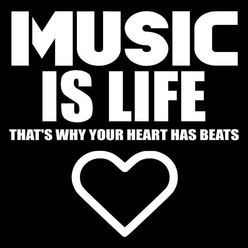 Musik ist Leben Herz Logo