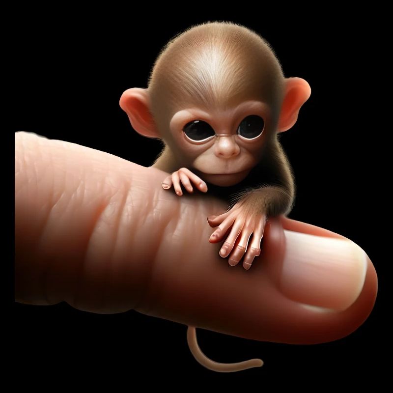 Finger monkey on the finger