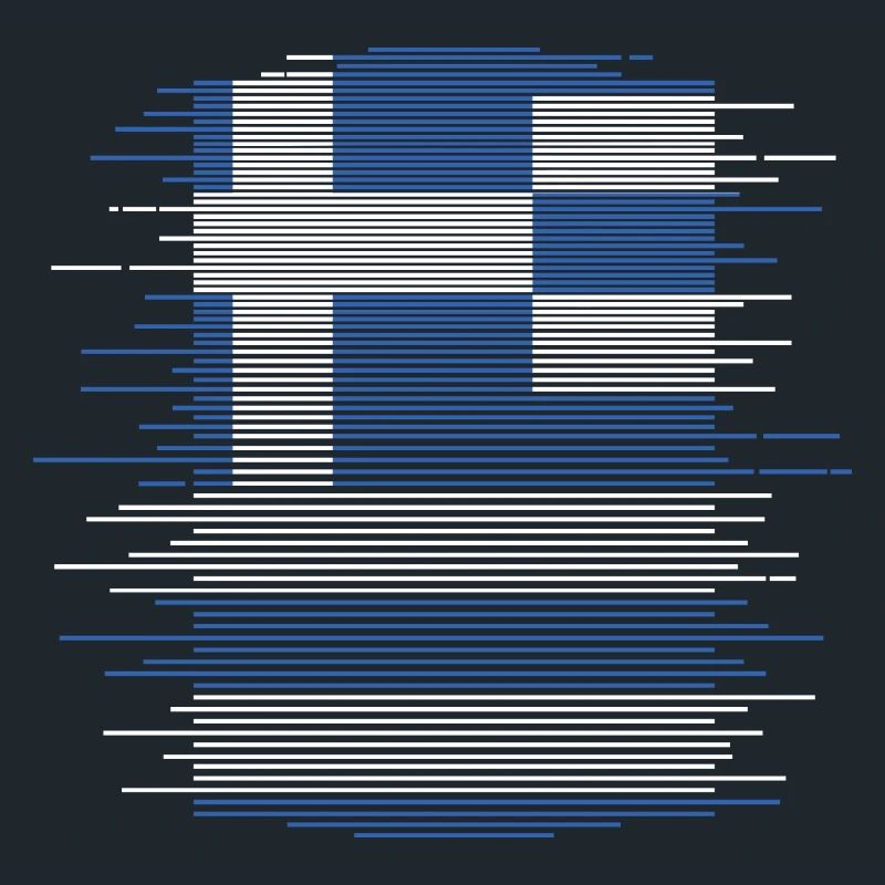Drapeau de la Grèce Hellas Athènes Drapeau de la Grèce