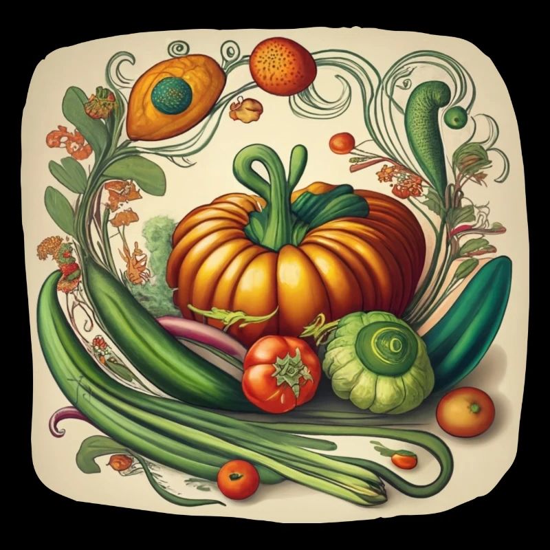 Jugendstil-Gemüsezusammensetzung