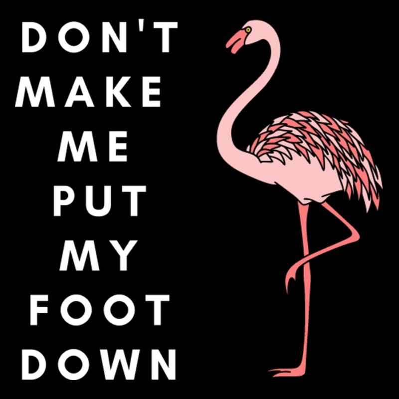 Flamingo pied vers le bas drôle Design