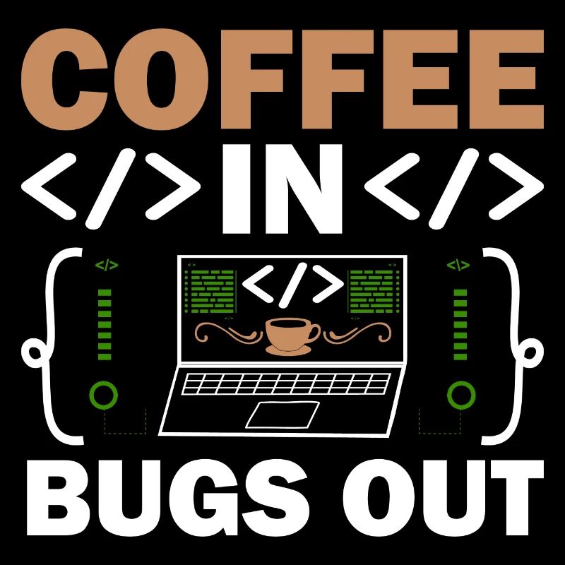 Kaffee-Codierung Programmierer Programmierer Entwickler Nerd Coff