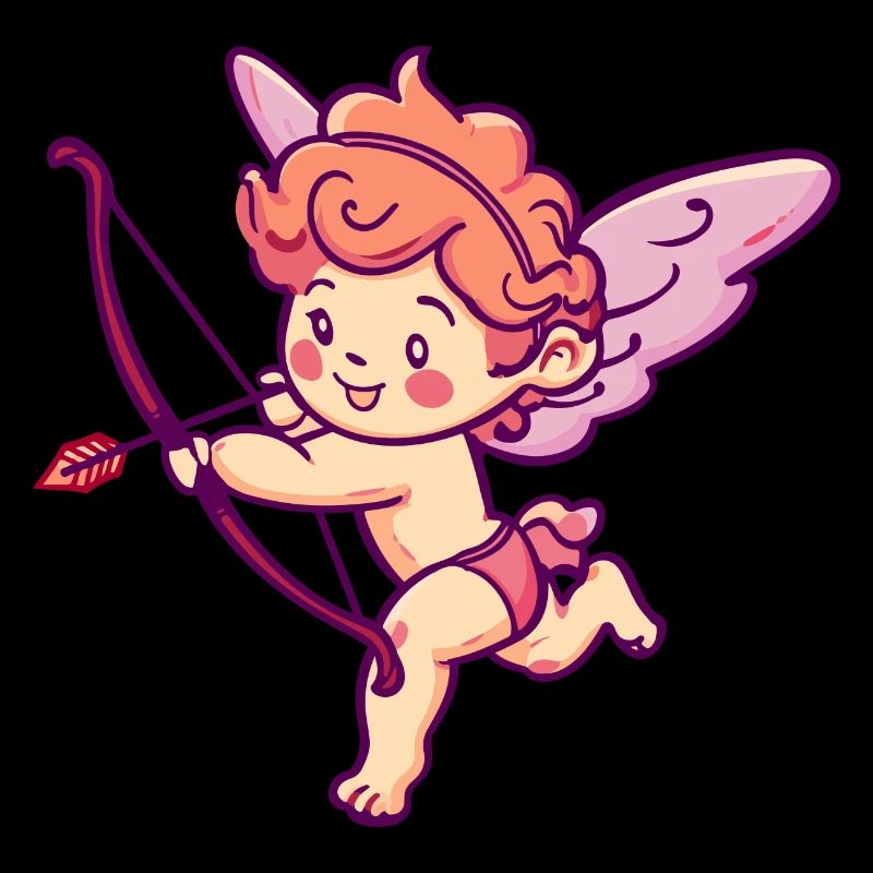 Saint-Valentin ange arc et flèche Cupidon