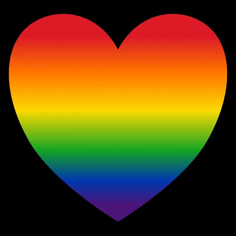 Herz Regenbogenfarben Geschenk