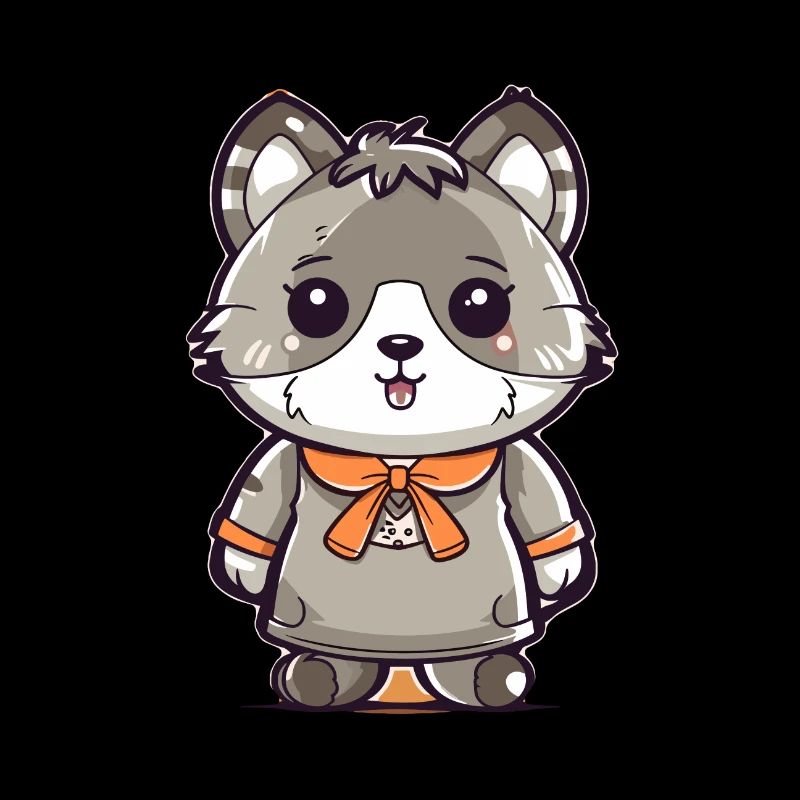Waschbär - Kawaii Style