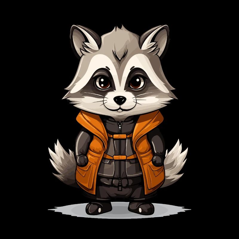 Waschbär - Kawaii Style