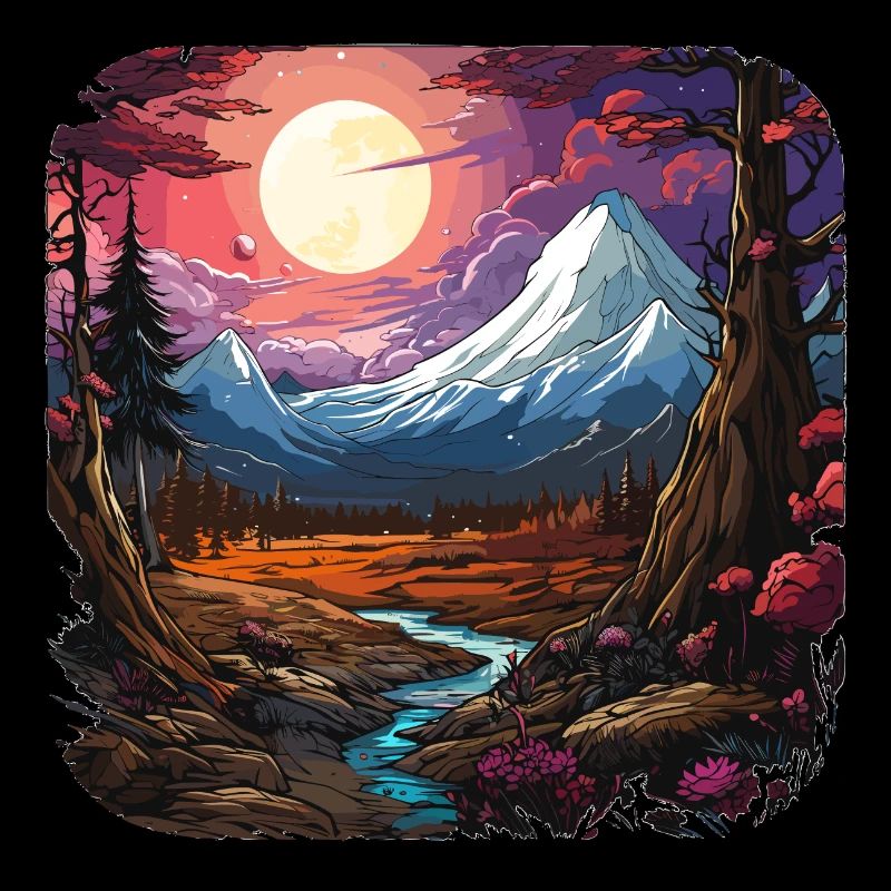 Landschaft - Illustration