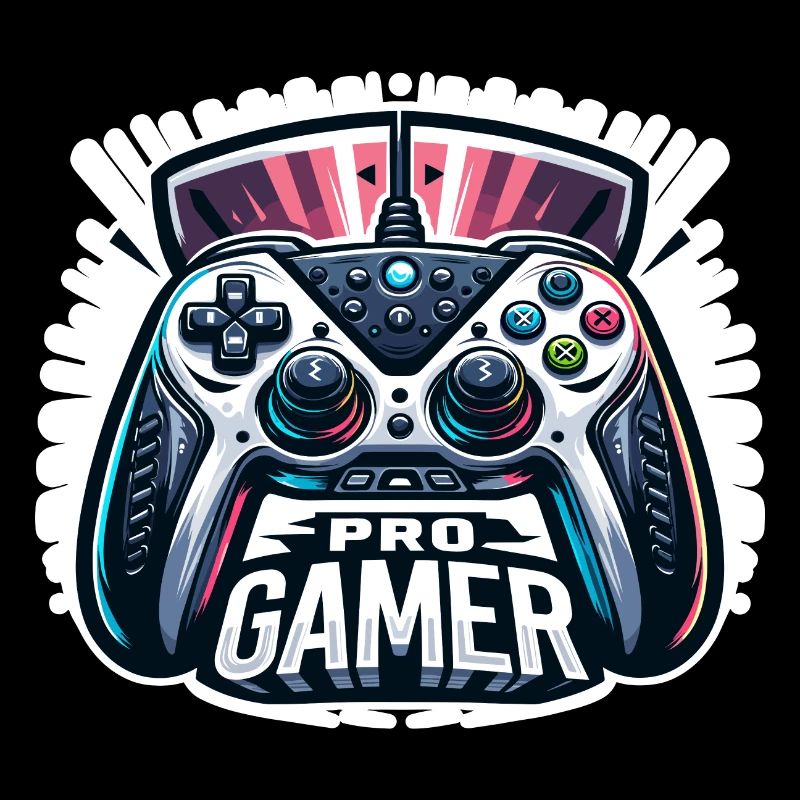 Pro Gamer - Controller Illustration