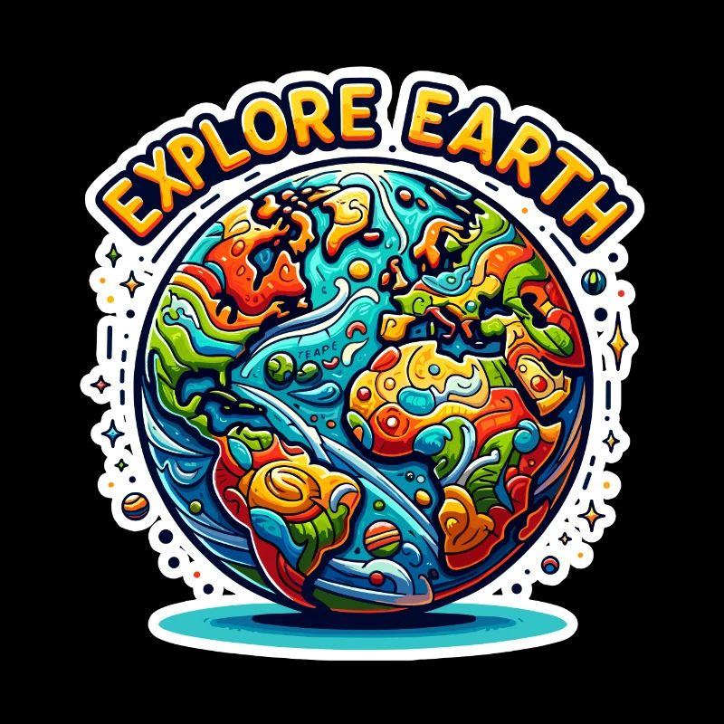 Explorez la Terre - Illustration de la Terre