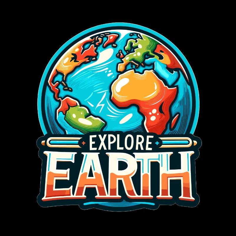 Explore Earth - Erde Illustration