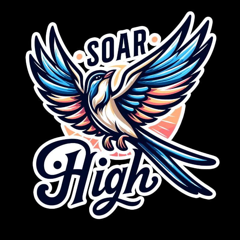 Soar High - bird illustration