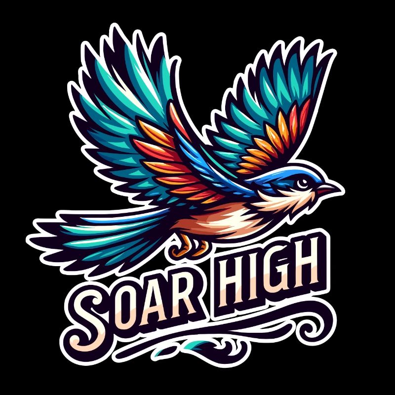 Soar High - illustration d'oiseau