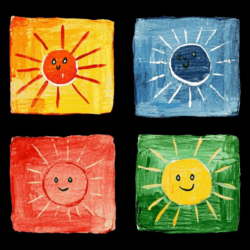 bunte Sonnen