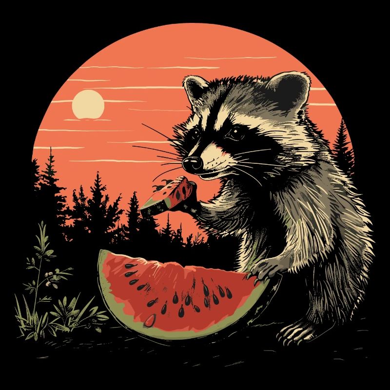 Mignon raton laveur Raton laveur Nature Bébé Forêt de raton laveur