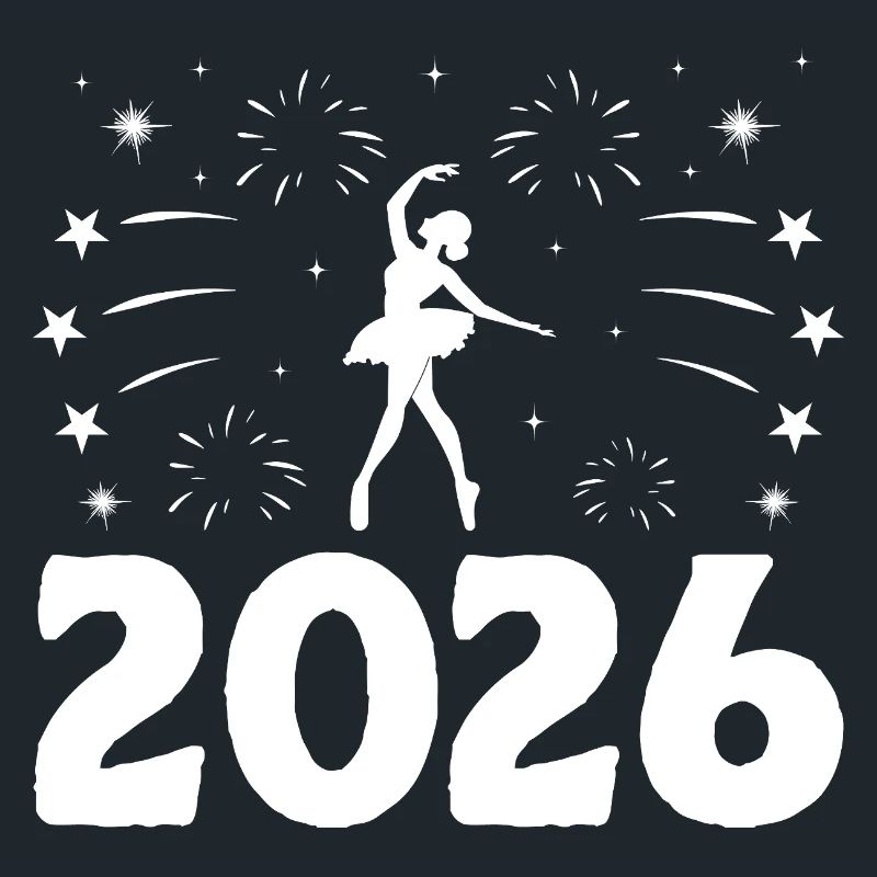 Thème du Nouvel An pour la chorégraphie du danseur dansant
