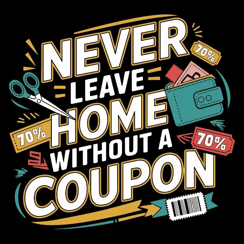 Verlassen Sie nie das Haus ohne einen Coupon Couponer Speichern