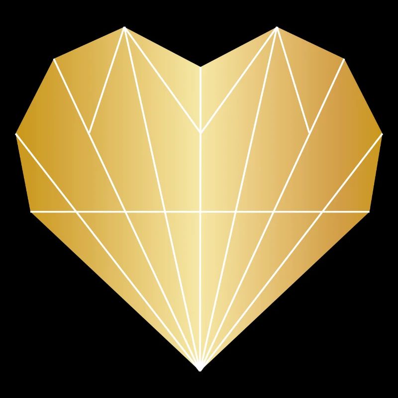Herz Diamant Gold
