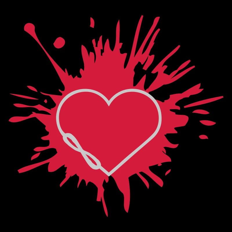 Farbklecks Herz Unendlich