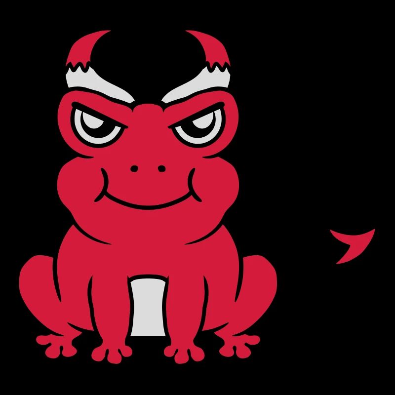 Teufel Hörner Frosch Dämon